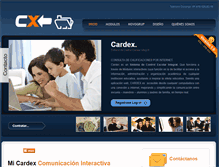 Tablet Screenshot of cardex.com.mx